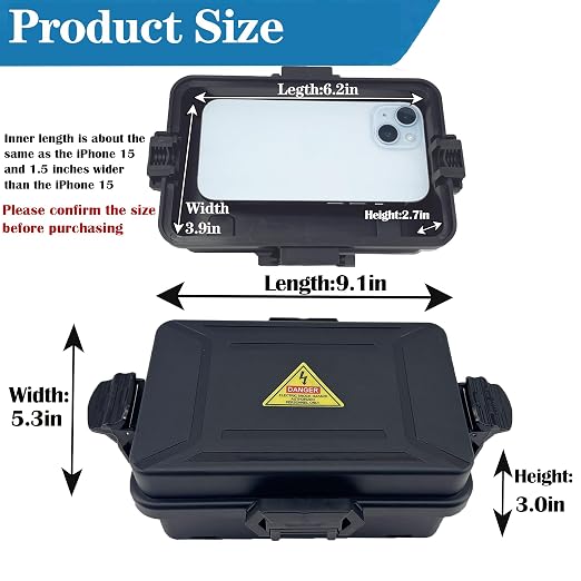 Mini Outdoor Electrical Box, IP54 Waterproof Extension Cord Cover Weatherproof - Image 2