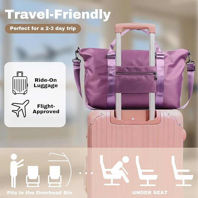 Weekender Duffel Bags for Women, Overnight Bags for Women - Image 2