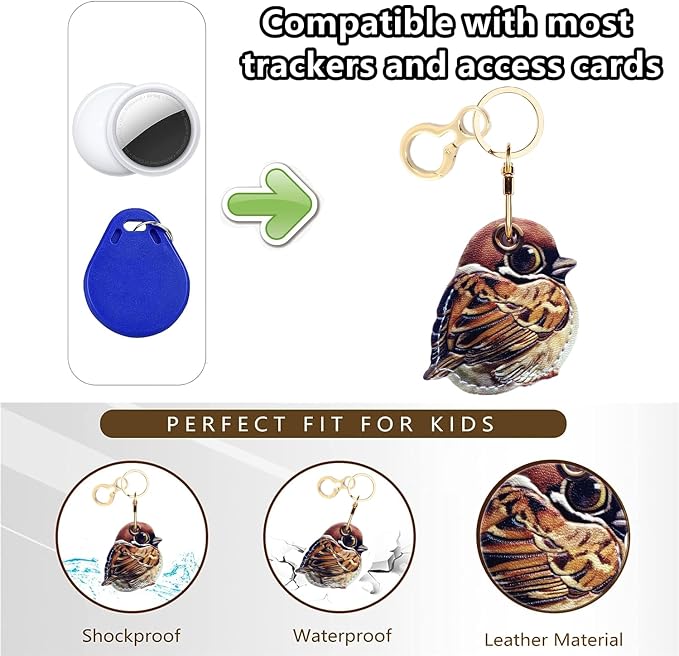 Leather Keychain Holder Case Compatible - Image 4