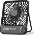 Warmco 10000mAh Portable Travel Fan 7-inch, Max 24H Runtime, Ultra-thin Quiet by Warmwinterscoolsummers
