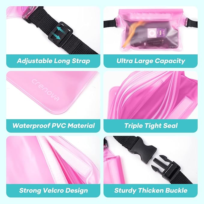 Waterproof Fanny Packs for Women, Sandproof Dry Bag for Beach, Water proof - Image 3