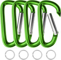 sprookber 4" & 5" Extra Large Aluminum Carabiner D Ring, Caribeener Clips by Sprookber