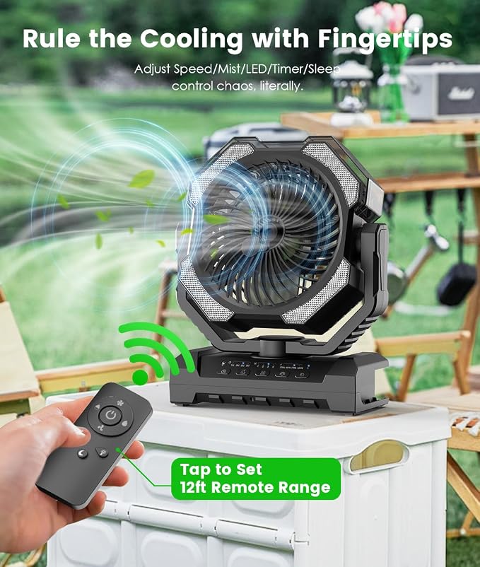 Camping Misting Fan - Image 4