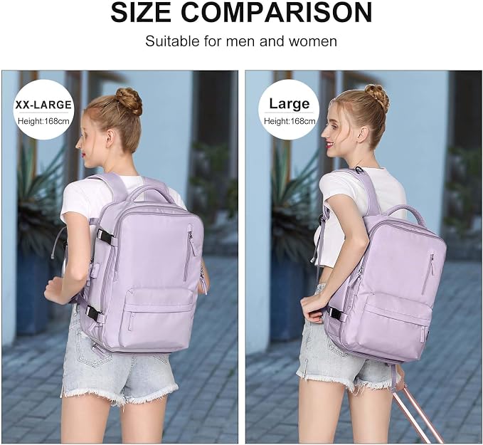 WONHOX Large Travel Backpack Carry on Flight Approved Laptop Work Business - Image 5