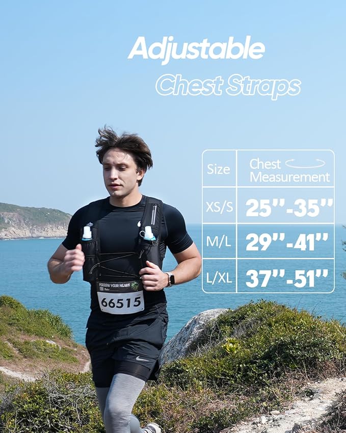 Zelvot Running Vest for Women Men, USA Original Patent, Adjustable Chest Straps - Image 6