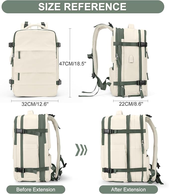 coofay Expandable Travel Backpack - Image 2