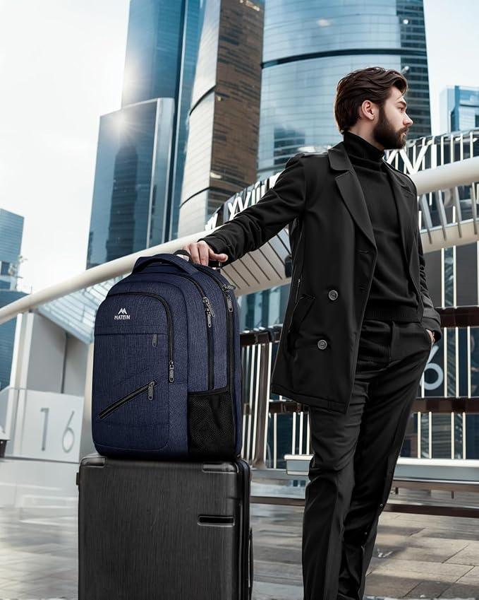 MATEIN 17 Inch Laptop Backpack, Large Work Backpack Travel Carry On TSA Approved - Image 9