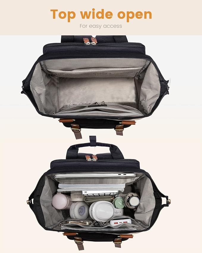 LOVEVOOK Laptop Backpack For Women, Teacher Work Computer Backpack - Image 4