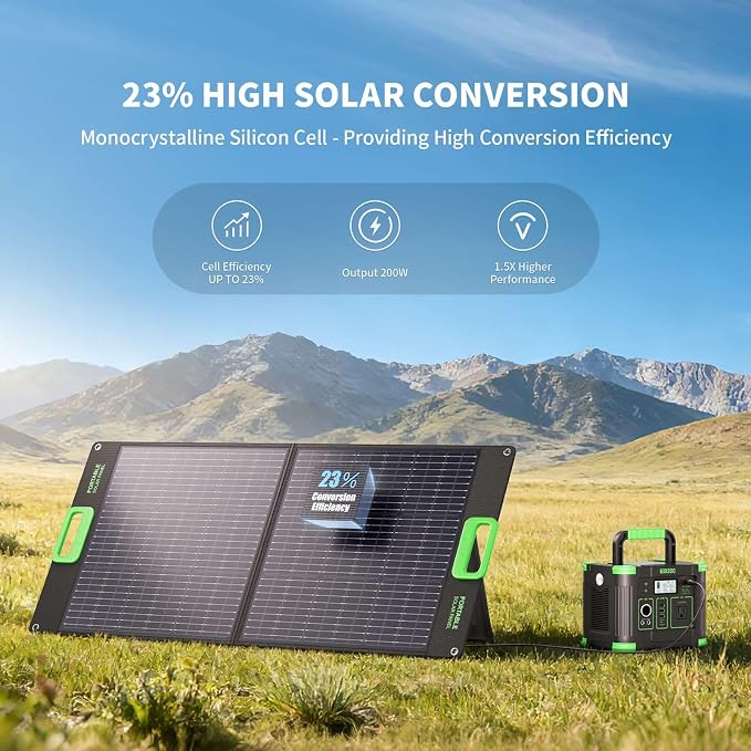 100W Portable Solar Panel for Power Station Generator, 20V Foldable Solar Cell - Image 5