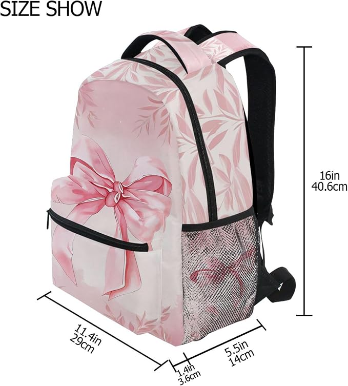 Wamika Pink Bow Girls Backpack Cowgirl Boots School Backpack Boy Kid Preschool - Image 2