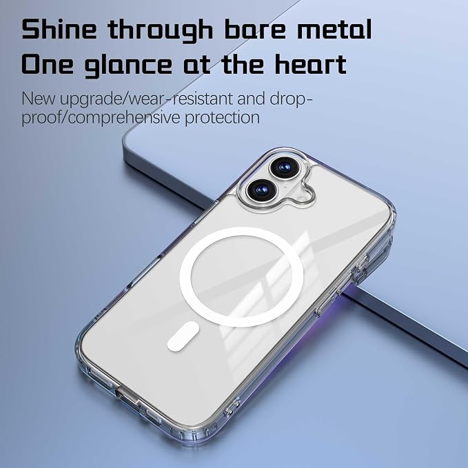 Magnetic Designed for iPhone 17 Case Clear - Image 3