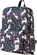 VASCHY Backpack for School, Lightweight Water Resistant Bookbag Casual Daypack by Vaschy