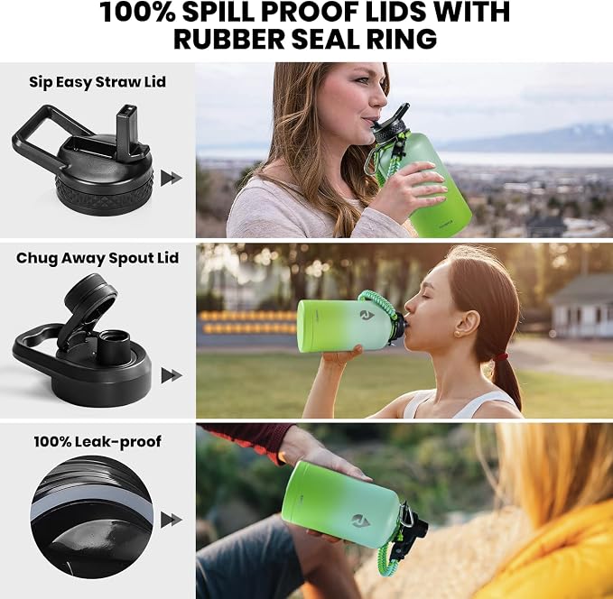 RAYMYLO Insulated Water Bottle 64 oz, Triple Wall Vacuum Stainless Steel - Image 3
