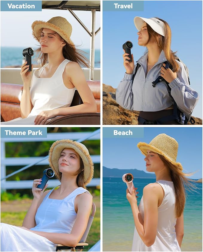 MUXNW Mini Turbo Jet Fan: Portable Small Pocket Handheld Personal Rechargeable - Image 8