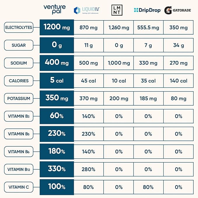 Venture Pal Sugar Free Electrolyte Powder Packets - Image 3