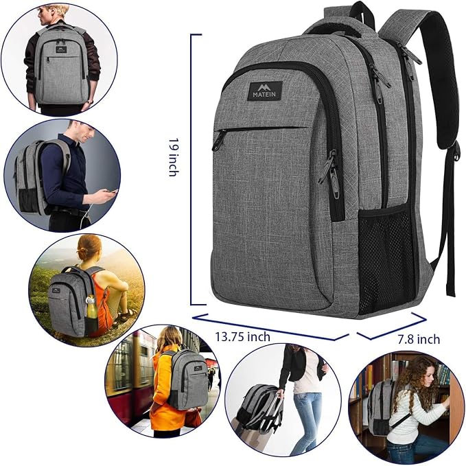 MATEIN 17 Inch Laptop Backpack, TSA Large Backpack - Image 7
