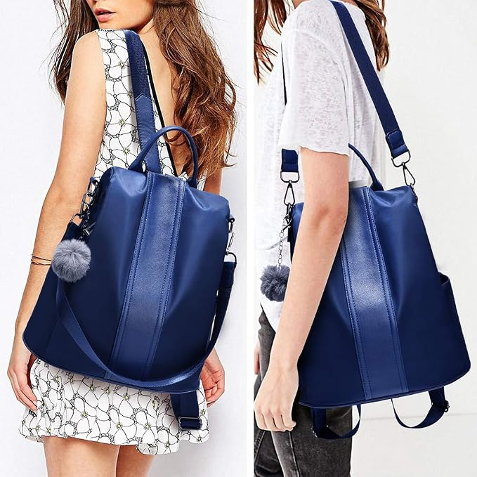 PINCNEL Women Backpack Purse Waterproof Nylon Anti-theft Rucksack Lightweight - Image 6