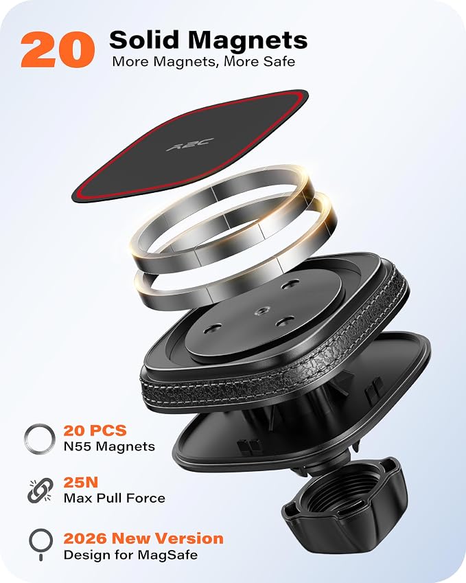 APPS2Car for MagSafe Car Mount, Dashboard & Windshield Suction Cup Holder - Image 3