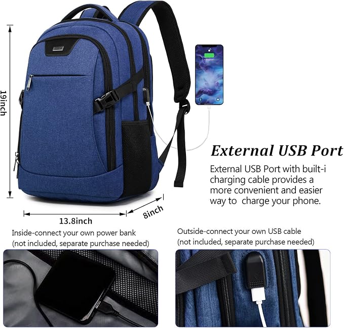 DUALSNG Travel Work Laptop Backpack - Image 2
