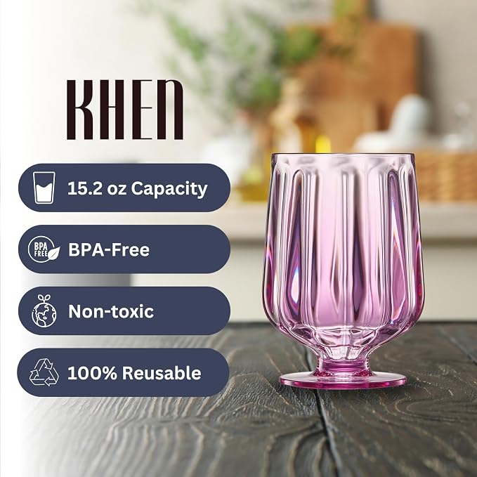 15oz Unbreakable Premium Drinking Glasses Set of 4 - Image 4
