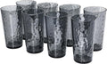 BPA-Free Plastic Tumblers 8 Pack | Reusable Dishwasher Safe | Stackable by AKMQYM
