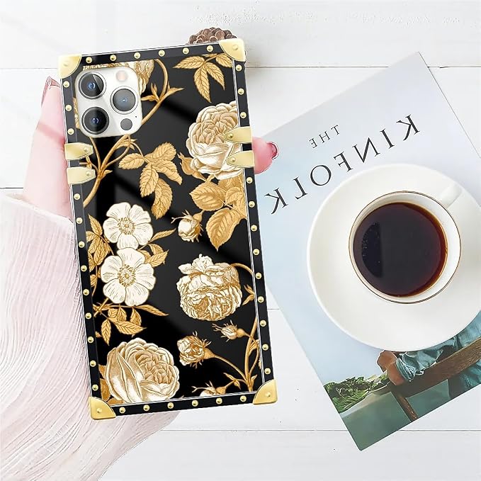 Compatible with iPhone 11 Pro Max Case, Blooming Rose Golden Flower Luxury - Image 7