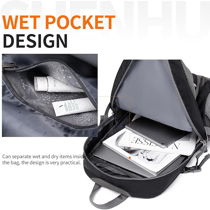 40L Hiking Backpack Lightweight Daypack Waterproof Travel Camping Backpack - Image 2