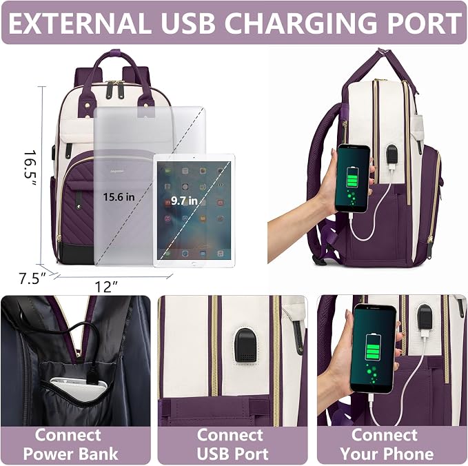 Laptop Backpack for Women Work Bag - Image 4