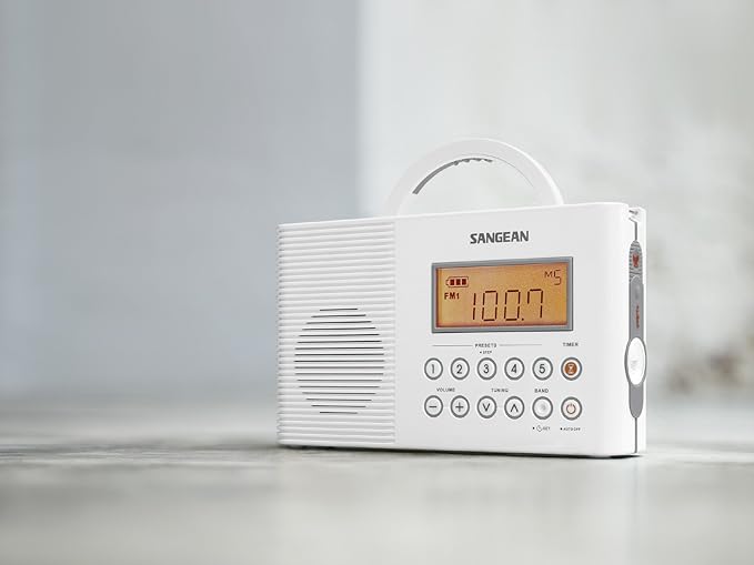 Sangean H201 Shower Radio AM/FM Waterproof, Weather Alert Radio - Image 6