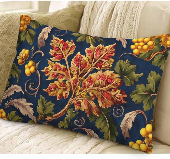 EKOBLA Paisley Floral Pattern Throw Pillow Case Cushion Cover Flowers Plant - Image 3