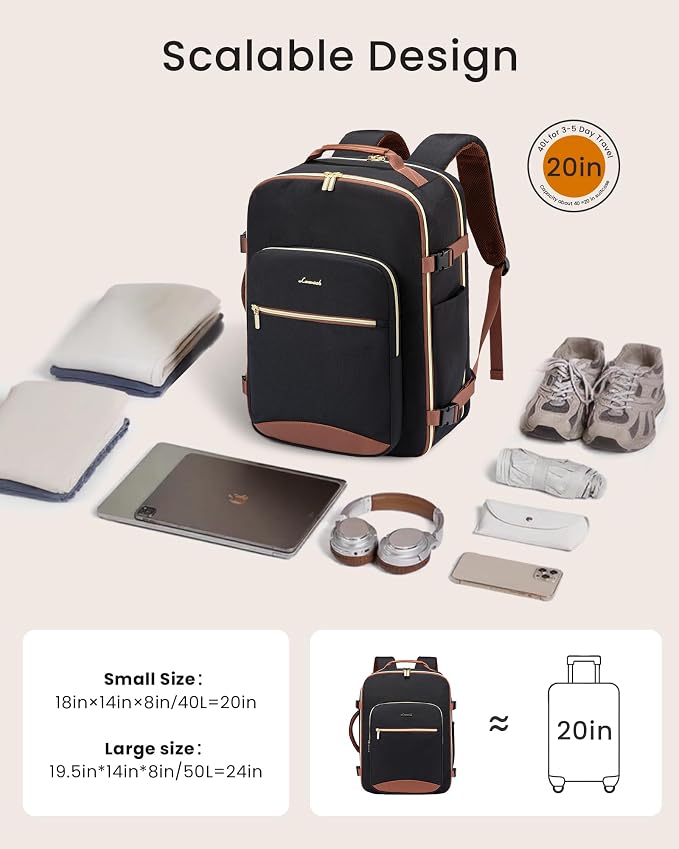 LOVEVOOK 40L Large Travel Backpack - Image 2