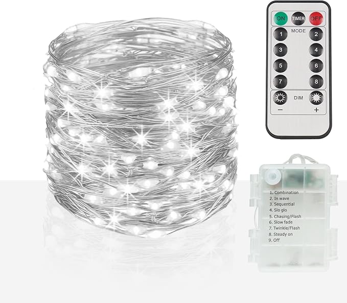 suddus 66ft 200 LED Outdoor String Lights, Led Twinkle Lights by SUDDUS