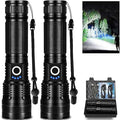 Lylting Led Flashlights High Lumens Rechargeable 2 Pack, 99000 Lumen Super by Brightyourwayhome