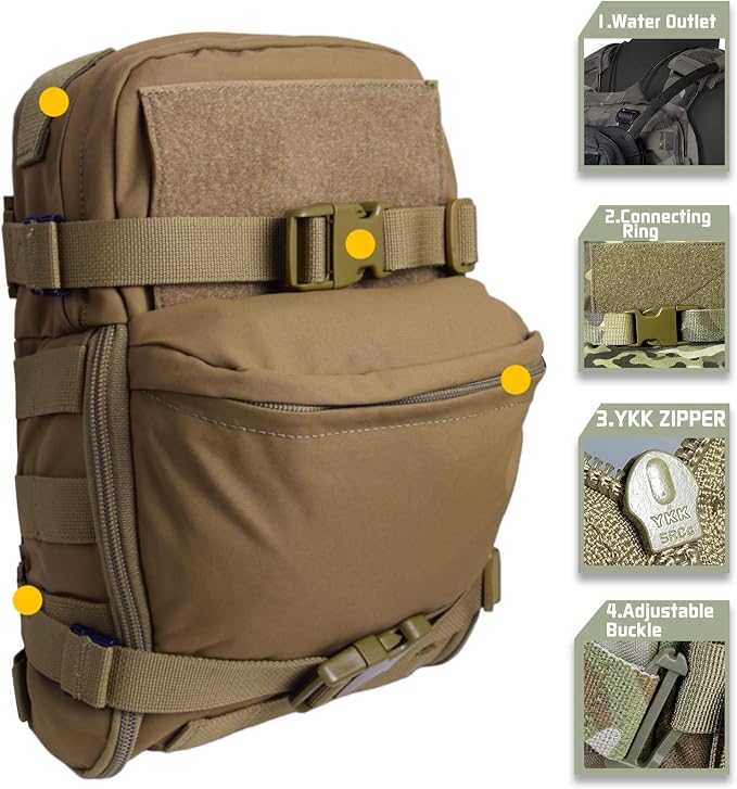 Tactical Hydration Backpack for 2L Hydration Bladder, Lightweight Hydration - Image 4