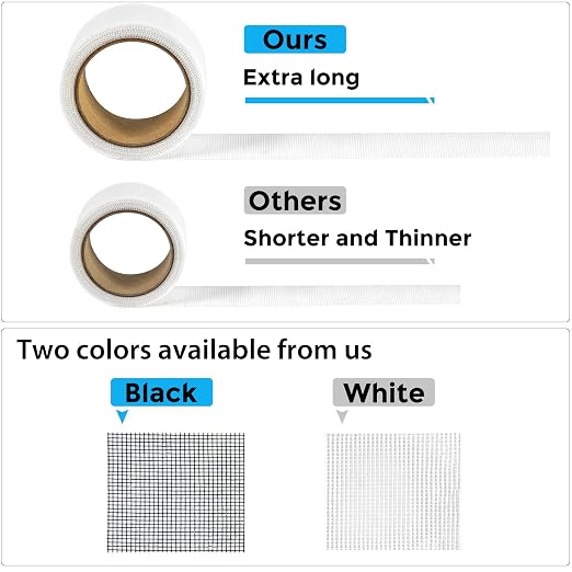 Secopad White Window Screen Repair Tape, 2 in X 30 FT Kit - Image 5