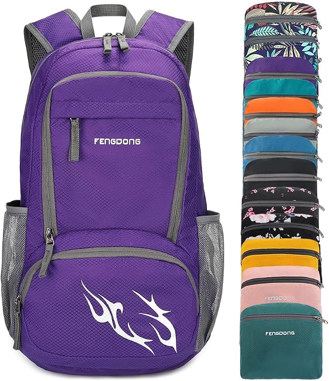 FENGDONG 35L Lightweight Foldable Waterproof Packable Travel Small Hiking by FENGDONG