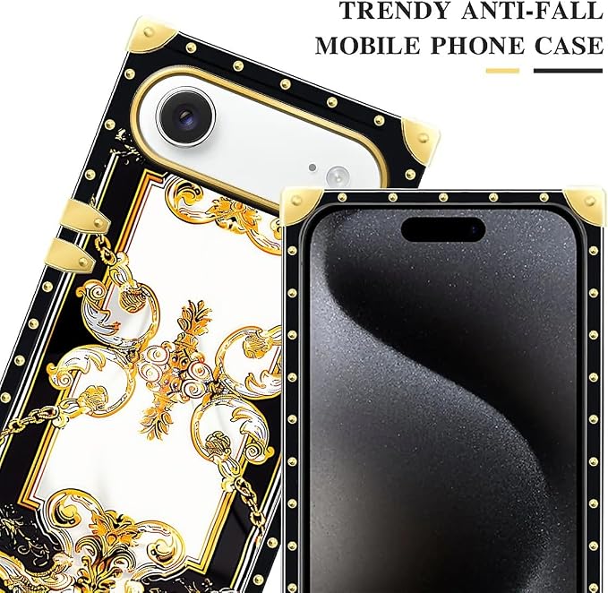 for iPhone 17 Air Case Luxury Golden Decoration - Image 4