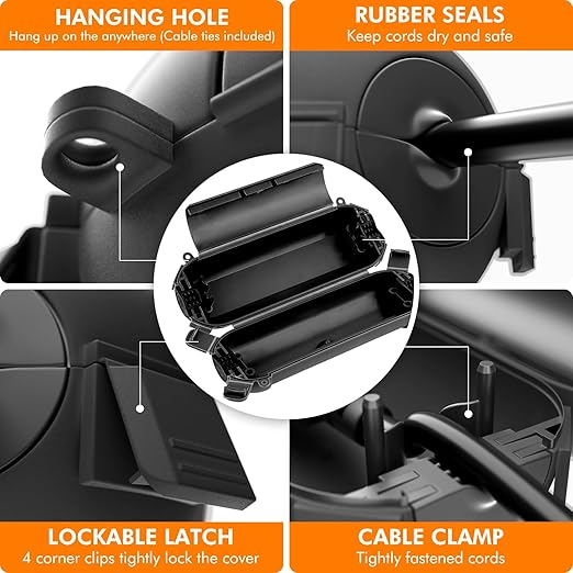 RESTMO 5-Piece Outdoor Waterproof Electrical Box Set – 12.5" x 8.5" x 5" Large - Image 4