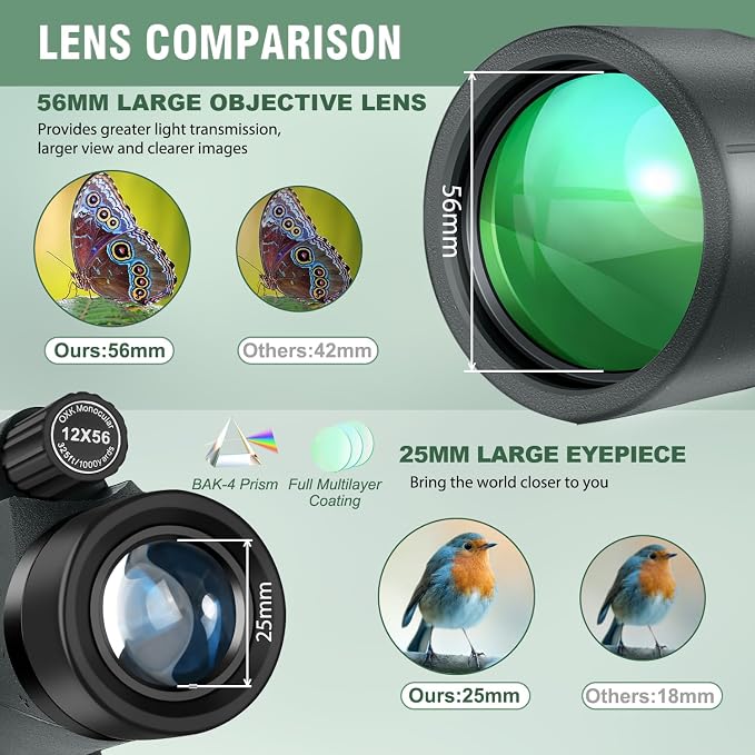12x56 High Power Monocular Telescope - Image 4