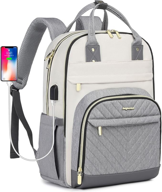 Laptop Backpack Women Work Bag by BAGSWAN