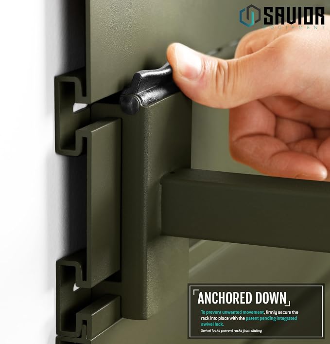 Savior Equipment Wall Rack System Tactical Helmet Attachment Gear Wall Mount - Image 3