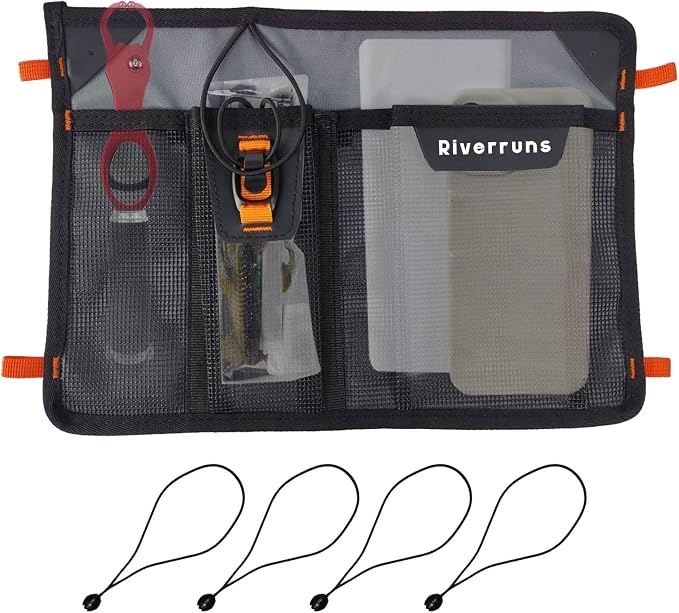 5001 Mesh Storage Kayak Storage Comparments Attaches to Kayak Seat or T-Track by Aventik