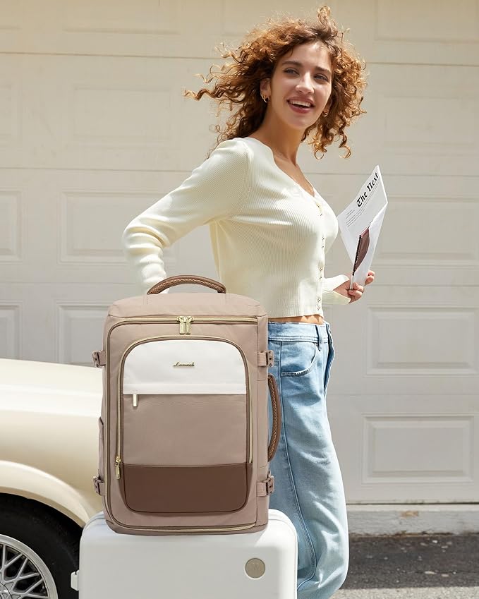 LOVEVOOK 40L Travel Backpack for Women, TSA Approved Carry On Backpack - Image 2