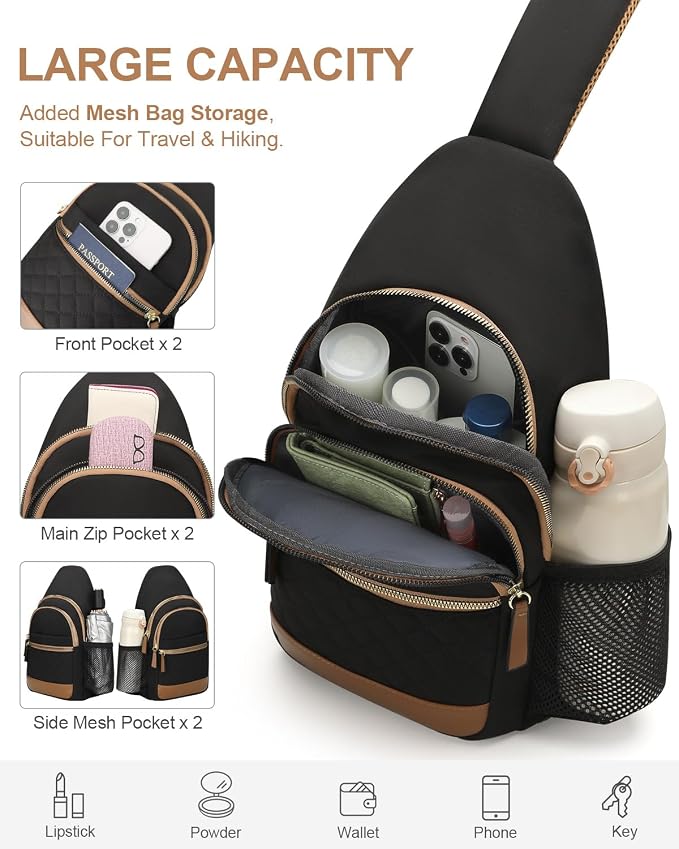 Capolo Sling Bag for Women Men Waterproof Crossbody Bags for Women Trendy - Image 4
