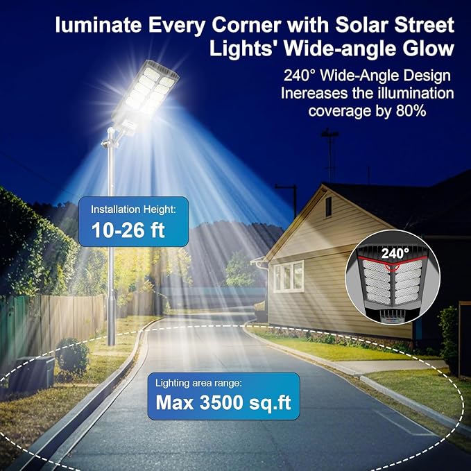 Solar Street Lights Outdoor Waterproof Dusk to Down - Image 4
