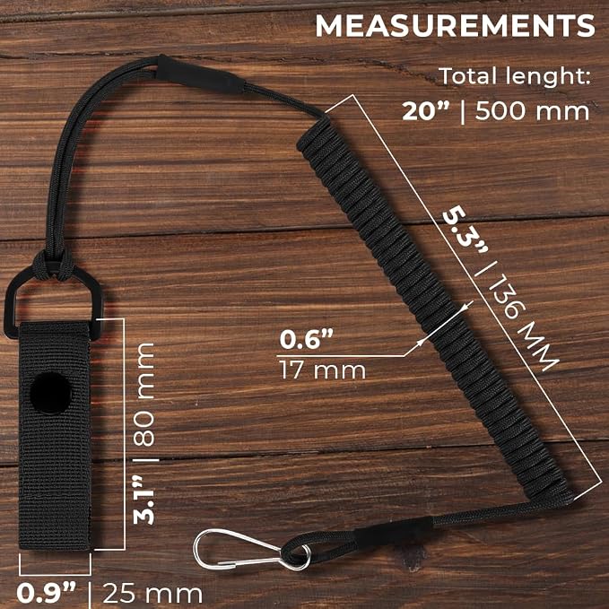 TECEUM Tactical Pistol Lanyard – 3+ Colors – Equipment Accessories - Image 3