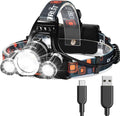 Headlamp Rechargeable Super Bright 20000 Lumens, USB-C Head Lamp Flashlight by Hqdz-td