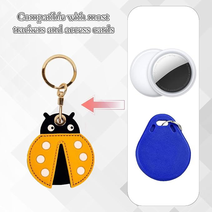 Leather Keychain Case Holder Compatible - Image 4