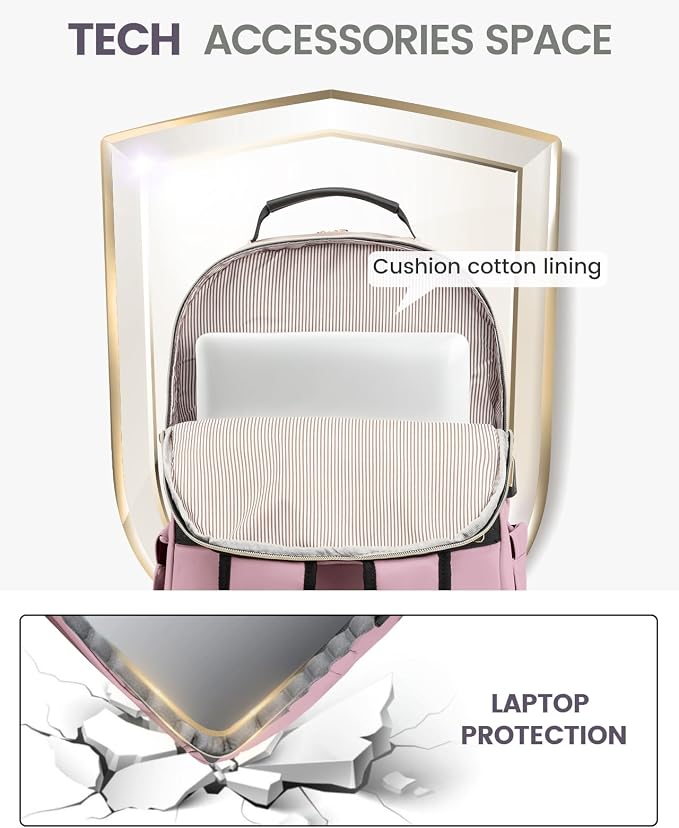 LOVEVOOK Laptop Backpack Purse for Women, Work Travel Computer Bags, College - Image 7