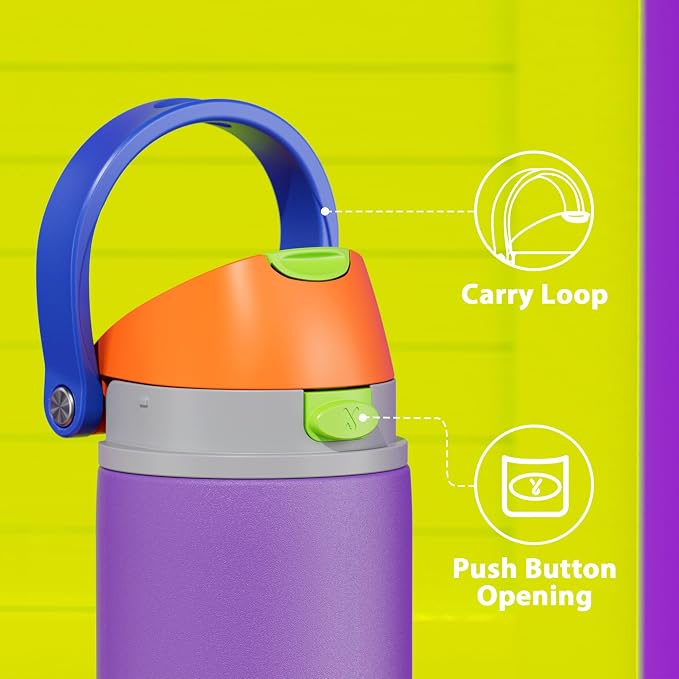 24 oz Insulated Water Bottle for Women: Meoky Stainless Steel Metal Water Bottle - Image 6